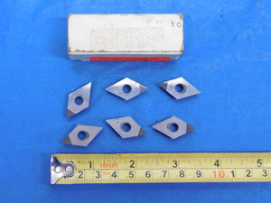 6PCS NEW DE 43 ? PCD DIAMOND TIPPED CARBIDE TURNING INSERTS INDEXABLE DEMC DEMA - MS5081LVR