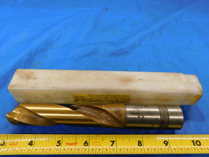 57/64 O.D. CARBIDE TIPPED HSS COOLANT TWIST DRILL BIT SD-090-S 1" SHANK .8906 - MB2829HX