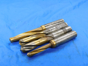 SET OF 4 CJT KOOLTWIST CARIDE TIPPED HSS DRILL BITS 5/16, 15/32, 17/32, 35/64 - MB2825HX