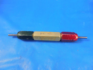 3 56 NF 2 THREAD PLUG GAGE #3 N.F. GO NO GO P.D.'S= .0874 & .0894 INSPECTION - BL0864FWRL