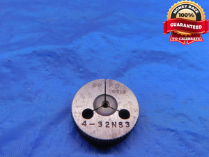 4 32 NS 3 THREAD RING GAGE #4 .112 GO ONLY P.D. = .0917 .1120 INSPECTION CHECK - DW13016LVR