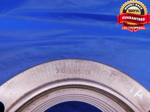 3" 5 NS 2A THREAD RING GAGE 3.0 5.0 GO ONLY P.D. = 2.8670 3"-5 INSPECTION CHECK - DW13059BHTX