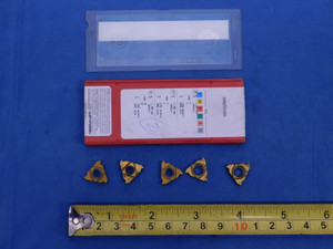 5PCS NEW SANDVIK R166.0L-16SA01F100 1020 TiN CARBIDE ACME THREADING INSERTS - MS5160EY