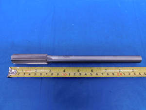 INTERSTATE .7560" O.D. HSS CHUCKING REAMER 5/8 SHANK 8 FLUTE 2 1/2 LOC 9 1/2 OAL - MS5199LVR