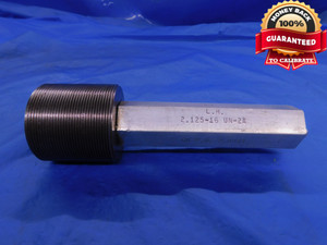 2 1/8 16 UN 2A LEFT HAND SET THREAD PLUG GAGE 2.125 GO ONLY P.D. = 2.0823 L.H. - DW13140AP1
