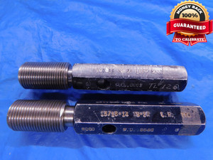 15/16 14 NS 2A LEFT HAND SET THREAD PLUG GAGE .9375 GO NO GO PDS= .8883 & .8846 - DW13143AP1