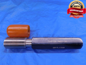 7/8 20 UNEF 3A SPECIAL SET THREAD PLUG GAGE .875 .8750 GO ONLY P.D. = .8389 - DW13207AP1