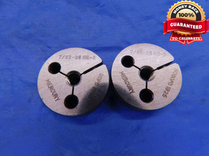 7/32 28 NS 2 THREAD RING GAGES .21875 .2187 GO NO GO P.D.'S = .1956 & .1925 - DW13248AG1