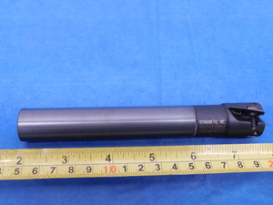KENNAMETAL 23MM O.D. COOLANT FACE MILL 20MM CARBIDE SHANK HOLDS 3 POCKETS APKT ? - MS5385SA