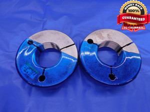 M44 X 1.5 5h4h METRIC THREAD RING GAGES 44.0 GO NO GO P.D.'S = 43.026 & 42.908 - DW13274AP1
