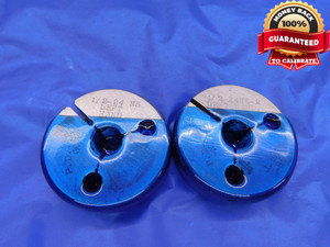 1/2 24 NS 2 LEFT HAND THREAD RING GAGES .5 GO NO GO P.D.'S = .4729 & .4693 L.H. - DW13330RD