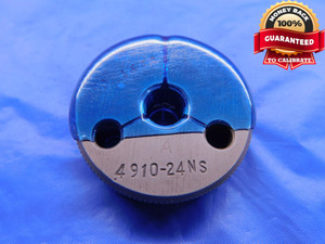 .4910 24 NS 3A THREAD RING GAGE .491 GO ONLY P.D. = .4639 .4910"-24 UNS - DW13319RD