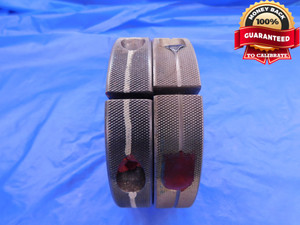 2 1/2 24 NS 3 THREAD RING GAGES 2.5 2.50 2.500 GO NO GO P.D.'S = 2.4729 & 2.4664 - DW13374RD