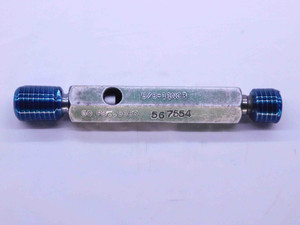 5/8 11 NC 3 THREAD PLUG GAGE .625 .6250 GO NO GO P.D.'S = .5660 & .5702 UNC-3 - DW13379LVR