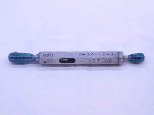8 32 NC 3 THREAD PLUG GAGE #8 .164 .1640 GO NO GO P.D.'S = .1437 & .1456 UNC-3 - DW13441RD