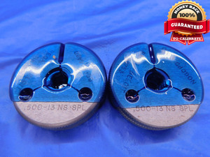 1/2 13 NS SPL SPECIAL THREAD RING GAGES .5 .50 GO NO GO P.D.'S = .4420 & .4370 - DW13450RD