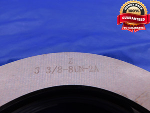 3 3/8 8 UN 2A SOLID THREAD RING GAGE 3.375 3.3750 NO GO ONLY P.D. = 3.2824 - DW13516HX
