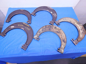 6PC LOT OF ADJUSTABLE SNAP GAGES SIZES INCLUDING 8 1/4" - 9 1/4" SHEFFIELD