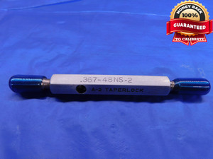 .367 48 NS 2 SET THREAD PLUG GAGE .3670 GO NO GO P.D.'S = .3535 & .3503 CHECK - DW13528RD