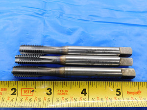3 PCS OSG 3/8 16 NC GH3 HSS TiCN COATED PIPE / PLUG TAPS 4 STRAIGHT FLUTE 3/8-16 - MB3724LVR