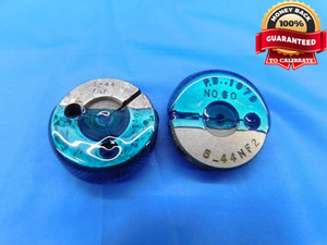 5 44 NF 2 THREAD RING GAGES #5 .125 .1250 GO NO GO P.D.'S = .1102 & .1079 UNF-2 - DW13583RD