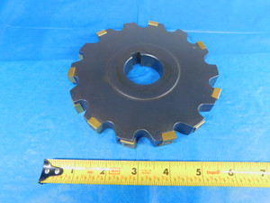 INGERSOLL 6" OD X 1 1/2 PILOT STAGGERED TOOTH INDEXABLE SIDE MILL CUTTER 14 T - AR3090AN1