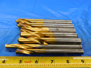 7 PCS CJT KOOL TWIST HSS TiN COOLANT THRU DRILL BITS SIZES FROM .38" TO .6070" - MB3805LVR