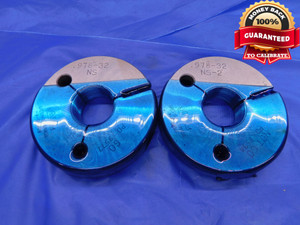 .978 32 NS 2 THREAD RING GAGES .9780 GO NO GO P.D.'S = .9577 & .9534 INSPECTION - DW13705LVR