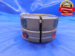 1" 48 NS 2 THREAD RING GAGES 1.0 1.00 1.000 GO NO GO P.D.'S = .9865 & .9826 - DW13710LVR