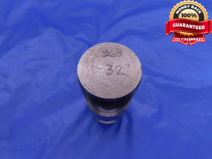 SHOP MADE .969 32 N05 LOCKNUT THREAD PLUG GAGE .9690 GO & NO GO INSPECTION N-05 - DW13755AD1
