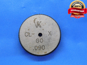 .090 CL X MASTER PLAIN BORE RING GAGE .0938 -.0038 UNDERSIZE 3/32 2.286 mm .0900 - MB3911HX