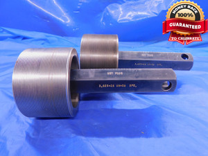 3 5/8 16 UN 3A SPECIAL SET THREAD PLUG GAGE 3.625 GO NO GO PDS= 3.5840 & 3.5800 - DW13774AP1