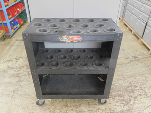 HUOT 30-SLOT CAT50  50 TAPER CUTTING TOOL HOLDER STORAGE CART BT50 NMTB50