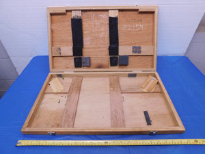 23" x 13.5" x 2" WOODEN STORAGE CASE FOR MITUTOYO MICROMETER OR CALIPER SET ?
