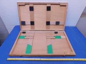 25" x 14.5" x 2" WOODEN STORAGE CASE FOR MITUTOYO MICROMETER OR CALIPER SET ?