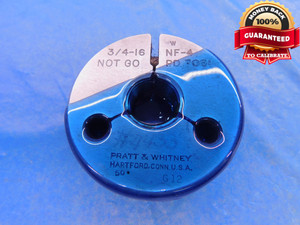 3/4 16 NF 4 THREAD RING GAGE .75 .750 .7500 NO GO ONLY P.D. = .7081 UNF-4 CHECK - DW13891RD