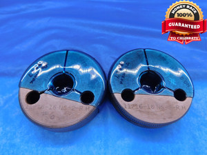 11/16 16 NS 2 THREAD RING GAGES .6875 GO NO GO P.D.'S = .6469 & .6424 CHECK - DW13962AX1