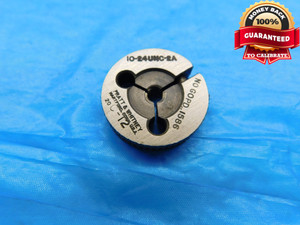 10 24 UNC 2A THREAD RING GAGE #10 .190 .1900 NO GO ONLY P.D. = .1586 INSPECTION - DW14009RD