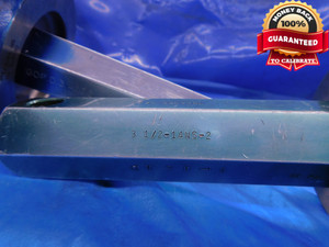 3 1/2 14 NS 2 THREAD PLUG GAGE 3.5 3.50 3.500 GO NO GO P.D.'S = 3.4536 & 3.4608 - DW14095RD