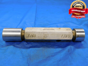 1.163 & 1.167 CL Y PIN PLUG GAGE GO NO GO 1.1563 +.0067 1 5/32 29.642 1.1630 1.1670 - MB4469AZI