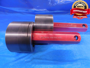 3 7/16 16 NS 2A SET THREAD PLUG GAGE 3.4375 GO NO GO P.D.'S = 3.3952 & 3.3894 - DW14130RD