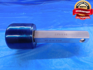 2 3/8 12 N 3 SET THREAD PLUG GAGE 2.375 2.3750 NO GO ONLY P.D. = 2.3160 CHECK - DW14122RD