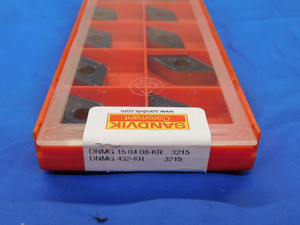 10PCS NEW SANDVIK DNMG 432-KR 3215 CARBIDE TURNING INSERTS DNMG 150408-KR - DCT-MB4512