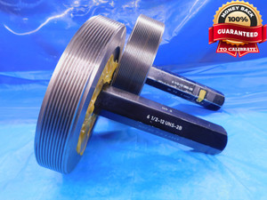 6 1/2 12 UNS 2B THREAD PLUG GAGE 6.5 6.50 GO NO GO PD'S = 6.4459 & 6.4549 UN-2B - DW14158RD