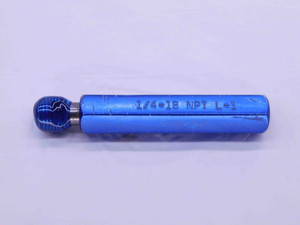 1/4 18 NPT L1 PIPE THREAD PLUG GAGE .25 .250 .2500 N.P.T. NATIONAL TAPER CHECK - DW14191LVR