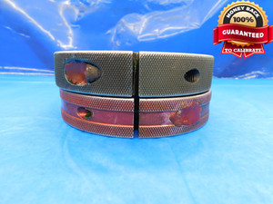 2.1906 16 NS 3 THREAD RING GAGES GO NO GO P.D.'S = 2.1500 & 2.1457 INSPECTION - DW14215RD