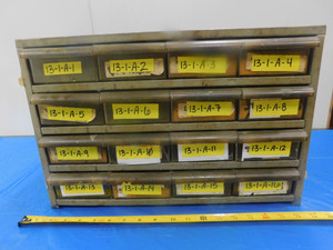 AKRO-MILS 16 DRAWER METAL HARDWARE CABINET 18" X  X 11 1/2" X 12" TOOL ORGANIZER