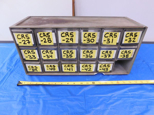 17 DRAWER HARDWARE CABINET 18 1/2" X 7" X 9" SMALL TOOL ORGANIZER STACKABLE