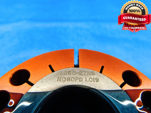 1.05 27 NS THREAD RING GAGE 1.050 1.0500 NO GO ONLY P.D. = 1.0190 INSPECTION - DW14259RD