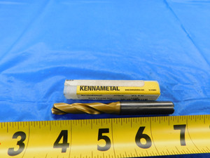 KENNAMETAL 8.4MM TiN CARBIDE COOLANT SCREW MACHINE LENGTH DRILL BIT B210A08400HP 8.4 - MB4780AL1